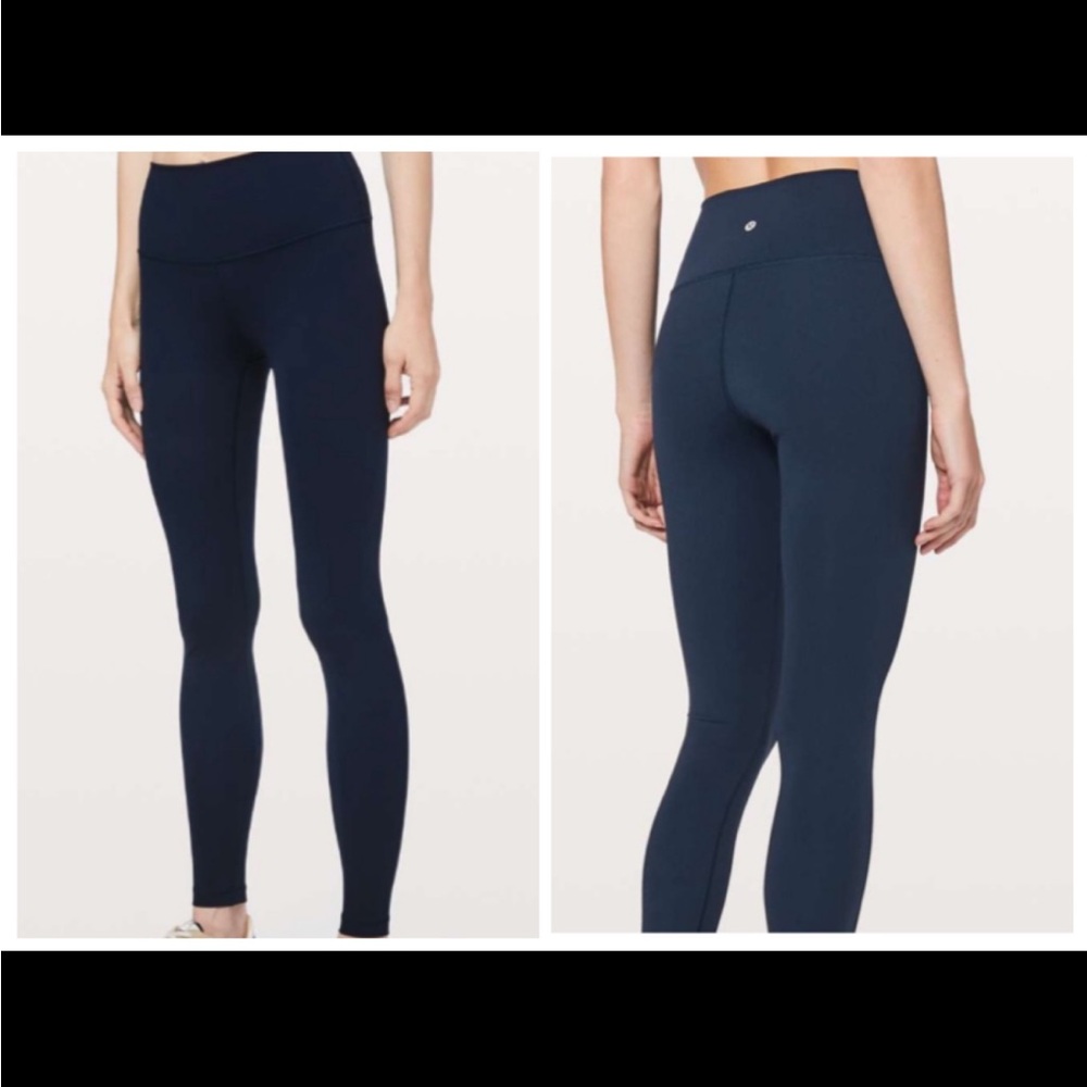 Lululemon Wunder Under High-Rise Tight *Full-On Luxtreme 28" True Navy. EUC.